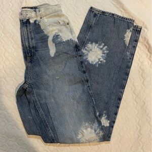 Pacsun Bleached 90's Boyfriend Blue Jeans Women’s Size 25 Distressed Denim